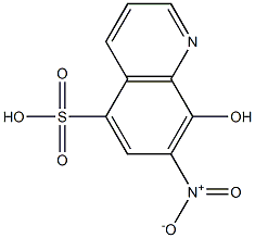 8-hydroxy-7-nitroquinoline-5-sulfonic acid Structure