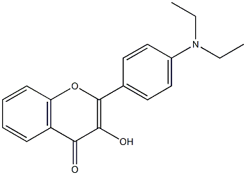 4'-diethylamino-3-hydroxyflavone 구조식 이미지