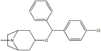 4'-chloro-3-(diphenylmethoxy)tropane Structure