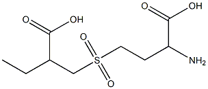 2-amino(4-(2-carboxybutyl)sulfonyl)butanoic acid 구조식 이미지