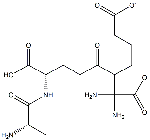 alanyl-gamma-glutamyl-meso-diaminopimelate 구조식 이미지