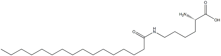 N(epsilon)-palmitoyllysine 구조식 이미지