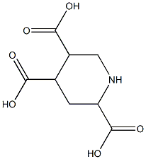 2,4,5-piperidinetricarboxylic acid Structure