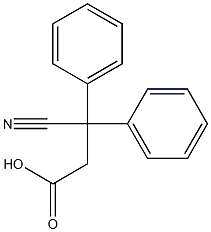 3-cyano-3,3-diphenylpropionic acid Structure