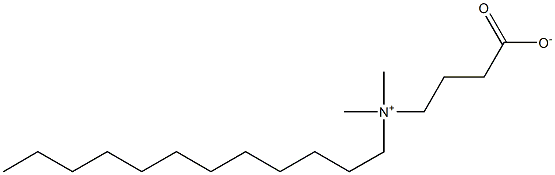 (N-dodecyl-N,N-dimethylammonio)butyric acid 구조식 이미지