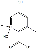 3-methylorsellinate 구조식 이미지