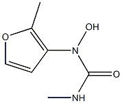 N-hydroxy-N-(2-methylfur-3-yl)methyl urea 구조식 이미지