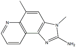 2-AMINO-3,5-DIMETHYLIMIDAZO(4,5-F)QUINOLINE Structure