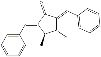 2,5-DIBENZYLIDENE-TRANS-3,4-DIMETHYLCYCLOPENTANONE Structure