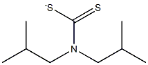 DIISOBUTYLDITHIOCARBAMATE Structure