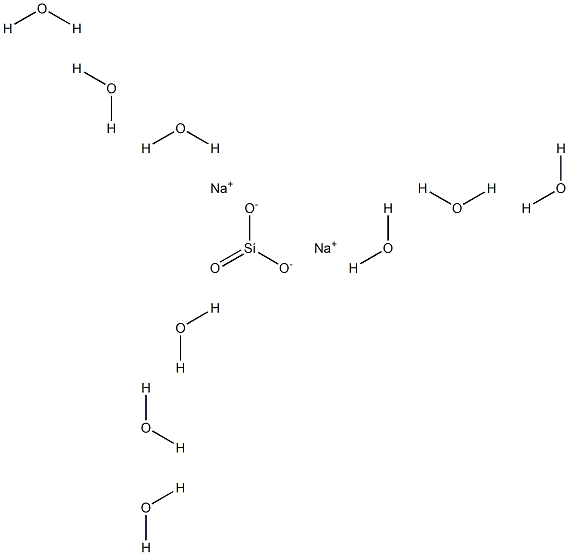 SODIUMMETASILICATENONHYDRATE Structure