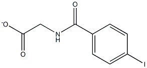 4-IODOHIPPURATE 구조식 이미지