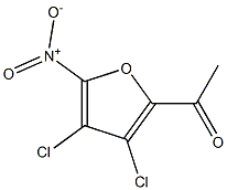 3,4-DICHLORO-5-NITRO-2-ACETYLFURAN Structure