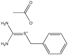 BENZYLTHIOURONIUMACETATE Structure