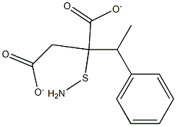 DL-ALPHA-PHENYLETHYLAMINEMERCAPTOSUCCINATE 구조식 이미지