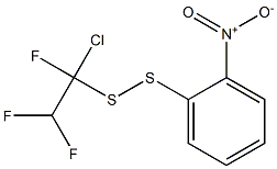 1-CHLORO-1,2,2-TRIFLUOROETHYL-2-NITROPHENYLDISULPHIDE 구조식 이미지