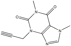 1,7-DIMETHYL-3-PROPARGYLXANTHINE Structure