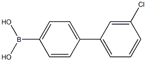 3'-chlorobiphenyl-4-ylboronic
 acid Structure
