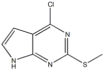 -chloro-2-(methylthio)-7H-pyrrolo[2,3-d]pyrimidine Structure