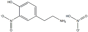 4-HYDROXY-3-NITROPHENYLETHYLAMINE Nitrate 구조식 이미지
