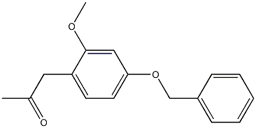 1-(4-BENZYLOXY-2-METHOXYPHENYL)ACETONE 구조식 이미지