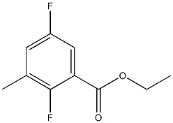 2,5-DIFLUORO-3-METHYLBENZOIC ACID ETHYL ESTER Structure