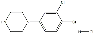 N-(3,4-Dichlorophenyl)-piperazine monohydrochloride 구조식 이미지