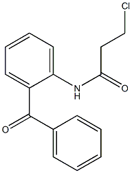 N-(2-BENZOYLPHENYL)-3-CHLOROPROPANAMIDE Structure