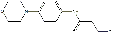 3-CHLORO-N-(4-MORPHOLIN-4-YLPHENYL)PROPANAMIDE Structure