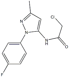 2-CHLORO-N-[1-(4-FLUOROPHENYL)-3-METHYL-1H-PYRAZOL-5-YL]ACETAMIDE Structure