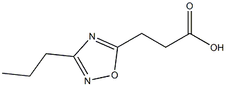 3-(3-PROPYL-1,2,4-OXADIAZOL-5-YL)PROPANOIC ACID Structure