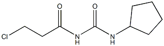 3-CHLORO-N-[(CYCLOPENTYLAMINO)CARBONYL]PROPANAMIDE 구조식 이미지