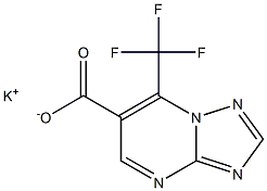 POTASSIUM 7-(TRIFLUOROMETHYL)[1,2,4]TRIAZOLO[1,5-A]PYRIMIDINE-6-CARBOXYLATE Structure
