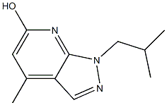 1-ISOBUTYL-4-METHYL-1H-PYRAZOLO[3,4-B]PYRIDIN-6-OL Structure