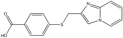 4-[(IMIDAZO[1,2-A]PYRIDIN-2-YLMETHYL)THIO]BENZOIC ACID 구조식 이미지