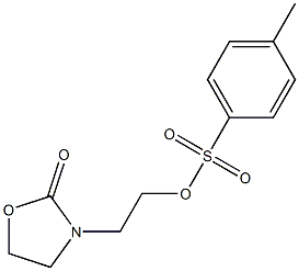 2-(2-OXO-1,3-OXAZOLIDIN-3-YL)ETHYL 4-METHYLBENZENESULFONATE 구조식 이미지