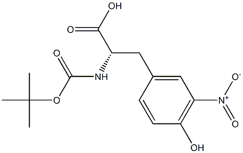 Boc-3-Nitro-Tyrosine Structure