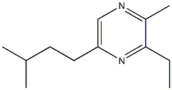 2-METHYL-3-ETHYL-5-ISOAMYLPYRAZINE 구조식 이미지