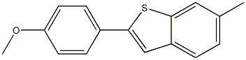 6-METHYL-2-(4-METHOXY PHENYL) BENZOTHIOPHENE Structure