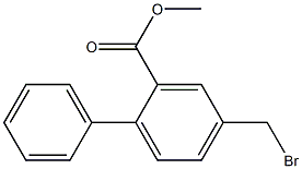 METHY 4-BROMOMETHYLBIPHENYL-2-CARBOXYLATE 구조식 이미지