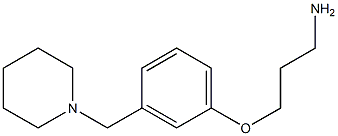 N-[3-[3-(1-PIPERIDINYLMETHYL)PHENOXY]PROPY]AMINE Structure