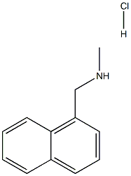 N-METHYL NAPHTHYLMETHYL AMINE HCL 구조식 이미지