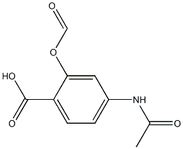 P-ACETOAMINOSALICYLIC ACID METHYLATE 구조식 이미지