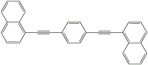 1,4-BIS(2-NAPHTHYLETHYNYL)BENZENE 구조식 이미지