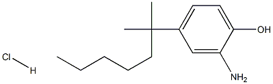 2-AMINO-4-TERT-OCTYLPHENOL HYDROCHLORIDE 구조식 이미지