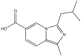 3-ISOBUTYL-1-METHYLIMIDAZO[1,5-A]PYRIDINE-6-CARBOXYLIC ACID 구조식 이미지