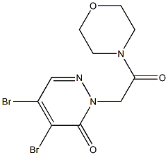 4,5-DIBROMO-2-(2-MORPHOLIN-4-YL-2-OXOETHYL)PYRIDAZIN-3(2H)-ONE Structure