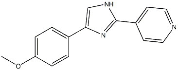 4-[4-(4-METHOXYPHENYL)-1H-IMIDAZOL-2-YL]PYRIDINE 구조식 이미지