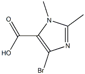4-BROMO-1,2-DIMETHYL-1H-IMIDAZOLE-5-CARBOXYLIC ACID Structure