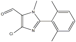 4-CHLORO-2-(2,6-DIMETHYLPHENYL)-1-METHYL-1H-IMIDAZOLE-5-CARBALDEHYDE Structure